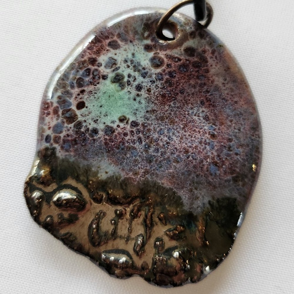 Artisan Handcrafted Ceramic Pendant Necklace